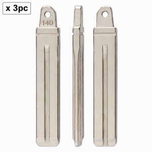 Set 3 lame cheie auto 140# HY22 cu prindere centrala pentru Hyundai si Kia