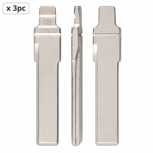 Set 3 lame cheie auto 89# HU66 pentru Audi A6, A6L si Q7