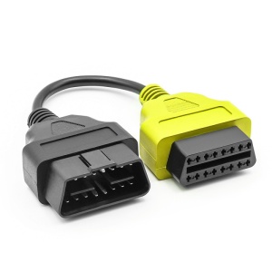 adaptor galben diagnoza auto Techstar OBD2 pentru diagnoza Fiat Lancia Alfa Romeo