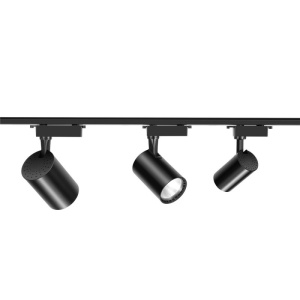 sina monofazata neagra cu spoturi LED Techstar pentru iluminat decorativ