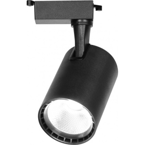 proiector LED Techstar negru 30W pentru montaj pe sina monofazata