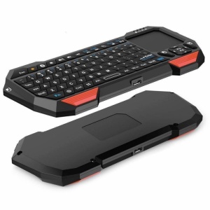 Tastatura Wireless Techstar®, Bluetooth, Scroll, TouchPad, Controller, Mouse, Iluminata - Img 2