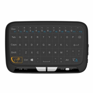 Tastatura wireless H18 Techstar cu full touchpad si design compact negru