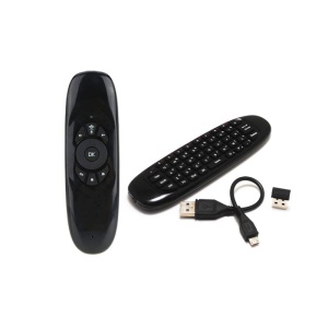 Tastatura Wireless Techstar® R15, QWERTY, Air Mouse, Telecomanda Mini, Wireless 2.4G, Gyroscop, pentru IR PC, Smart TV, Android Box - Img 2