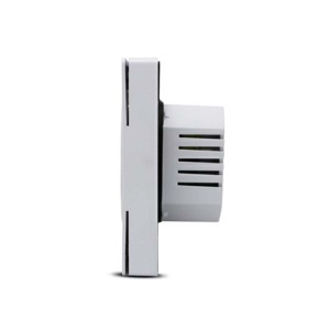 Termostat Techstar TH-12 alb vedere laterala profil ingust