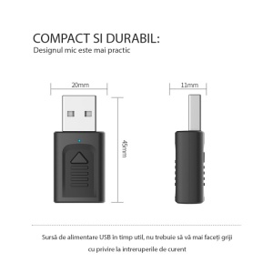 instructiuni utilizare transmitator receptor audio bluetooth techstar m135
