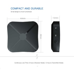 Kit audio Techstar 2-in-1 - Bluetooth 4.2, ieșire stereo, adaptor universal pentru televizoare