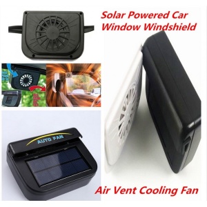 Ventilator Auto cu Incarcare Energie Solara pentru Geam Automobil, cu Prindere de Cauciuc - Img 2