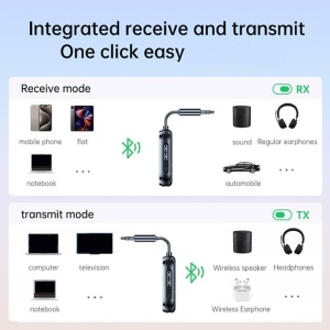 Moduri de utilizare Receiver RX si Transmitter TX pentru adaptorul Bluetooth Techstar