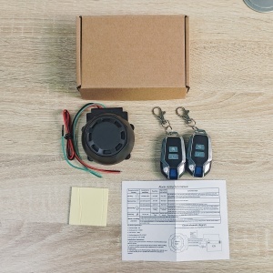 Kit alarma antifurt Techstar 12V ambalaj si accesorii incluse