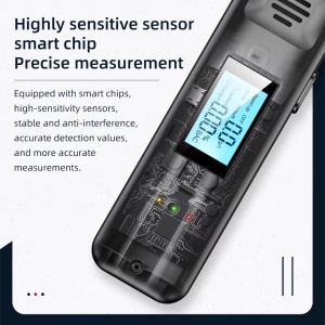 Alcooltest portabil Techstar cu senzor de inalta sensibilitate, ecran LCD si avertizare luminoasa