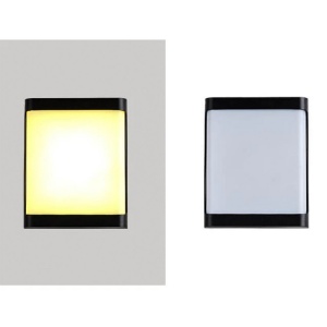 corp iluminat LED exterior Techstar EX10 negru lumina rece montat pe perete