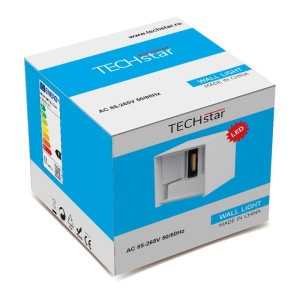 cutie ambalaj aplica led techstar cub 6w alb
