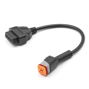 cablu adaptor Techstar OBD2 6 pini la 16 pini Harley Davidson moto