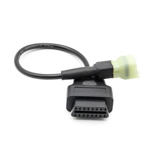 Cablu KTM cu mufa verde 6 pini si conector OBD2 negru 16 pini