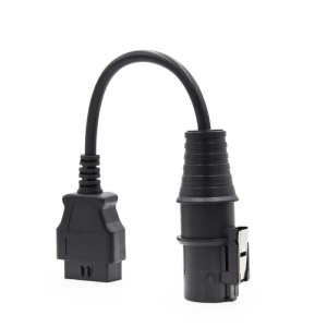 Adaptor Iveco 30 pini la OBD2 16 pini, cablu flexibil cu mufe negre