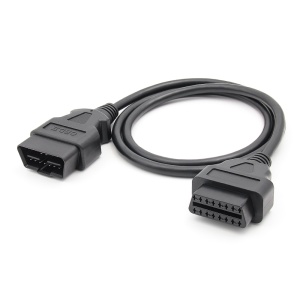 Cablu prelungitor OBD2 100 cm, mufa tata–mufa mama 16 pini, rulat compact