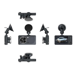 Camera auto DVR RLDV-363 Techstar® FullHD 1080P 12 MPX DISPLAY IPS 3.2 INCH lentila dubla interior/exterior - Img 6