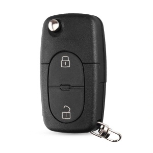 carcasa cheie auto audi cu 2 butoane model flip compatibila mai multe modele