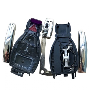 Carcasa cheie auto Techstar compatibila Mercedes A B C E G M R S Class Sprinter Viano Vito, set complet 4 functii