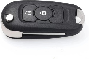 Carcasa cheie auto Techstar tip flip 2 butoane cu lama SX9 pentru Opel Astra K 2015-2019 vedere apropiata butoane