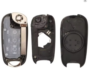 Carcasa cheie auto Techstar tip flip 3 butoane cu lama SX9 pentru Opel Astra K 2015-2019 vedere fata si spate