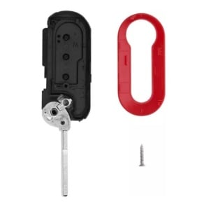 Carcasa cheie auto tip briceag Techstar pentru Fiat Citroen Peugeot 3 butoane compatibila modele 500 Panda Ducato comparatie cheie veche si noua