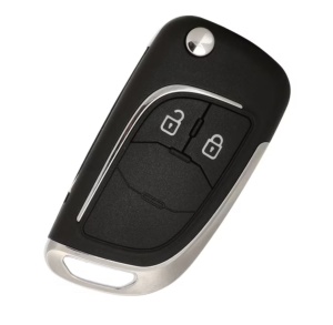 Carcasa cheie auto tip briceag Techstar pentru Opel Vauxhall Chevrolet 2 butoane – vedere frontala cu butoane