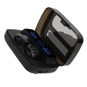 Casti Smart Techstar® M9-17, Wireless, Bluetooth V5.1, Touch, Display Digital, 2000mAh, pentru iPhone Xiaomi Huawei, Negru - Img 8