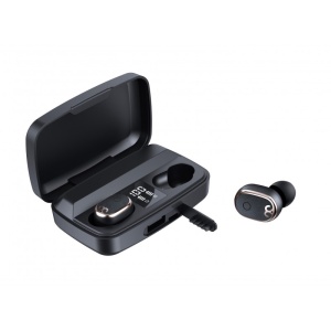 Casti Smart Techstar® TWS S17S , Wireless, Bluetooth V5.0, HD Audio, Touch, IPX4, iOS, Android, 1500mAh, Type-C, Negru - Img 2