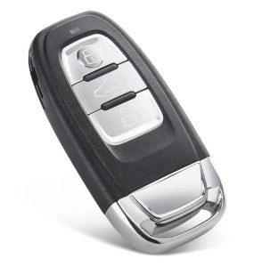 telecomanda auto techstar audi chip id754c cu finisaj argintiu pe margini