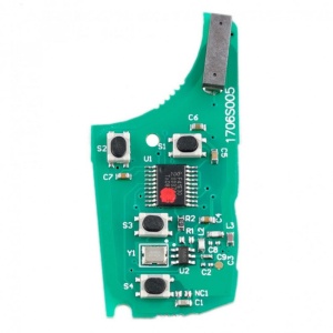 Set carcasa si placa electronica cheie Opel 3 butoane