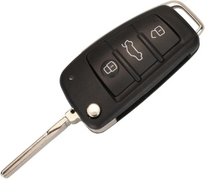 Cheie briceag Audi 3 butoane cu lama metalica deschisa