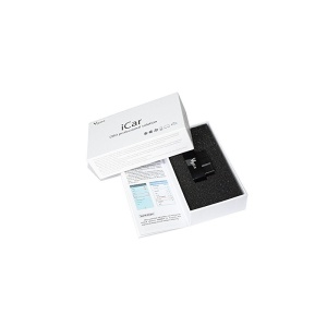Adaptor diagnoza auto Vgate iCar3 negru vedere laterala