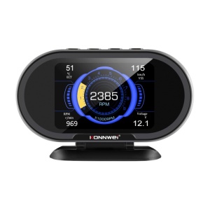 Afisaj HUD Konnwei KW206 pentru masina, vizualizare date motor si diagnoza OBD2