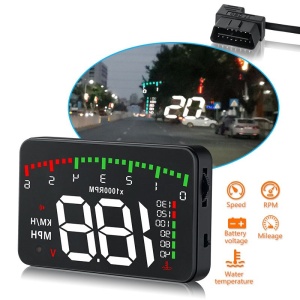 Ecran HUD Techstar® Head-Up Display, Proiector Parbriz, Afisare Multiple Informatii, Conexiune OBD2 - Img 5