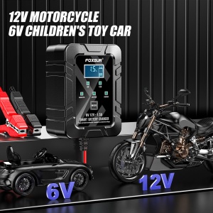 Ecran activ si valori tensiune pe incarcator auto Foxsur