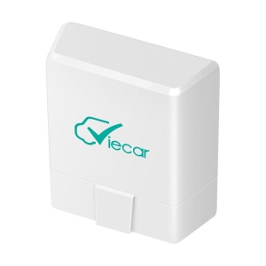 Interfata auto Viecar alb OBD2 cu logoul imprimat