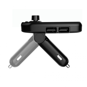 Modulator FM Transmitator Auto Techstar® Onever, Bluetooth 4.0, Wireless, Mp3 Player 3.1A 2xUSB Charger - Img 2