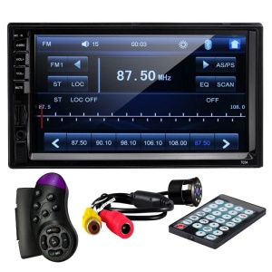 MP5 Player Techstar® 7034, 2DIN, Camera Marsarier, Ecran HD Touch 7", Comenzi Volan, Telecomanda, MirrorLink, Bluetooth 4.2 - Img 1
