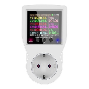 priza inteligenta techstar cu ecran lcd color de 2.4 inch