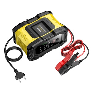 Set redresor auto Foxsur 12V 24V cu cabluri de conectare