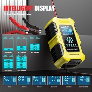 detaliu cleme heavy duty si cabluri redresor baterii FOX SUR