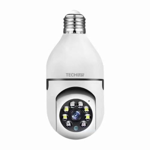 Resigilat Camera de Supraveghere IP PTZ Techstar® IPC-E27 tip bec, HD, Lumina Infrarosie, Control Vertical si Orizontal, Audio Bidirectional, Detectarea Miscarii, P2P, Cloud, Slot MicroSD, Montaj E27 - Img 3