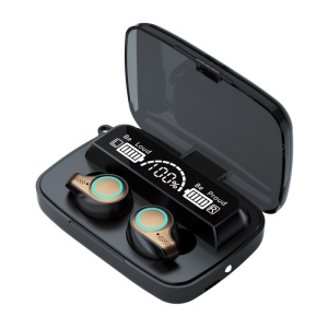 Resigilat Casti Smart Techstar® M18, Wireless, Bluetooth V5.1, Touch, Display Digital, 2000mAh, pentru iPhone Xiaomi Huawei Samsung, Negru - Img 1