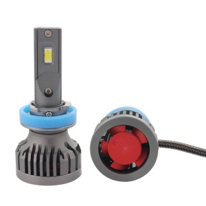 Resigilat Set 2 LED-uri Auto Techstar® P16, H8/H9/H11, 75w, 10000 Lumeni, 6500K, AUTO, 12-24 Volti, CSP, Canbus, Miez Cupru, Radiator Aluminiu - Img 5