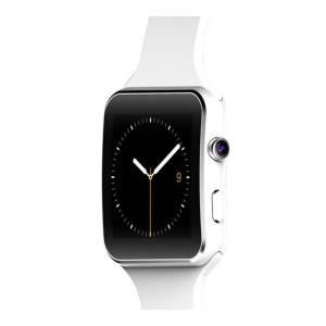 Resigilat Smartwatch X6S Bluetooth Compatibil MicroSD si SIM Cu Camera Alb - Img 6