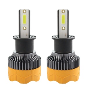 Set 2 LED-uri Auto Techstar® A8, H3, 40w, 4000 Lumeni, 6500K, AUTO, 12-24 Volti, COB, Canbus, Radiator Aluminiu - Img 1