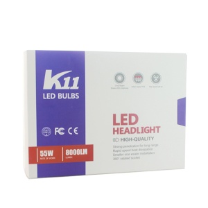 Set 2 LED-uri Auto Techstar® K11, 9012, 55w, 8000 Lumeni, 6500K, AUTO, 12-24 Volti, CSP, Canbus, Miez Cupru, Radiator Aluminiu - Img 5