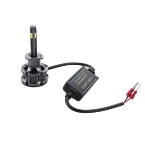 Set 2 LED-uri Auto Techstar® N8, H1, 50w, 5500 Lumeni, 3000K-8000K, AUTO, 12-24 Volti, COB, Canbus, Radiator Aluminiu, 3 Nuante - Img 4